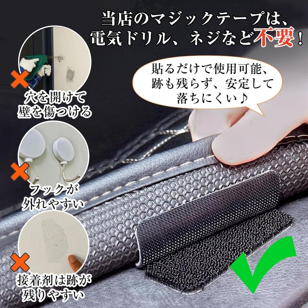 Velcro Super No Tools for and Car Use 3 X Pack of Double-Sided Tape, Strong, Heat-Resistant, Removable, Reusable, Required, Home, Industrial,