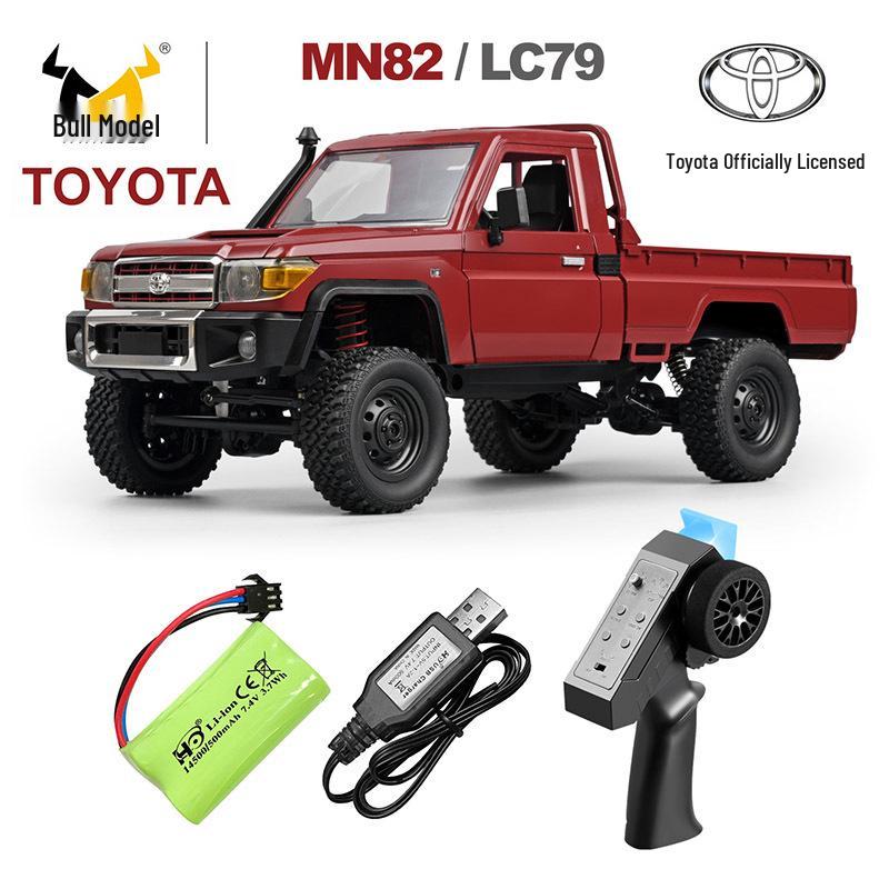 

MN82 Toyota Licensed RC Off-Road Pickup Truck – 4WD Remote Control Rock Crawler 1:12