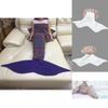 Mermaid Tail Blanket For Kids And Adults With Fleece Material Perfect For Spring And Autumn Cozy Comfort