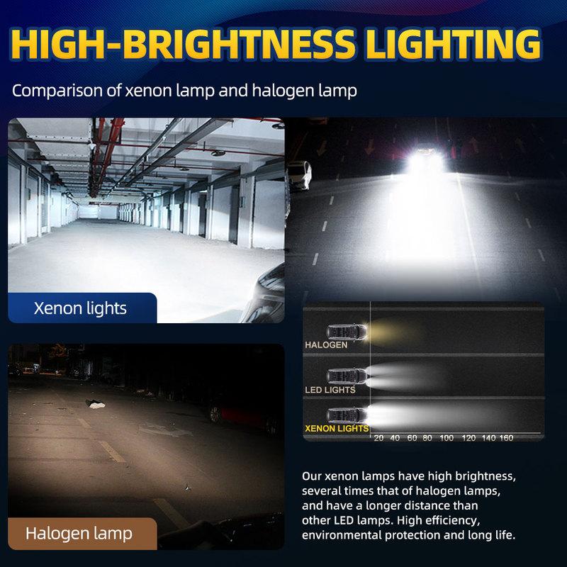12V 35W HID Xenon Bulbs Car Headlight 20000LM D1S Auto Xenon Headlamps 6000K White For NISSAN Qashqai 2010 2011 2012 2013
