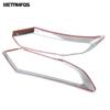 For Nissan X-trail X trail Rogue T32 2017 2018   Chrome Front Head Light Lamp Cover Trim Headlight Protector Accessories