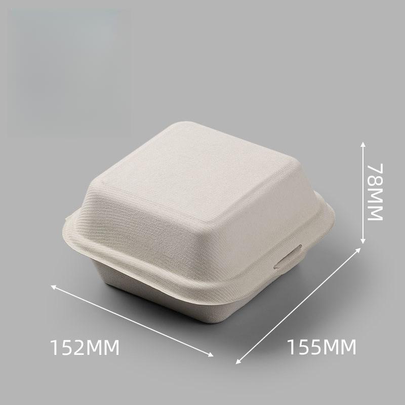 

Disposable Bento Takeaway Container Disposable Bento Cake and Cupcake Box Heatable Biodegradable Food Container Dessert Box 20pcs