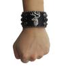 American Rhinestone Rivet Bracelet, Deer Head Decorative Punk Gothic Personalized Jewelry