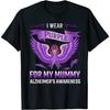 Alzheimer's Awareness Gift Tee I Wear Purple for My for My Mummy T-Shirt, for Men Women Kids