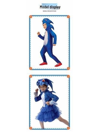Children's Sonic the Hedgehog Halloween Costume - Anime Cosplay Outfit