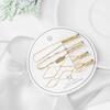 4pcs/set New Metal  Hair Accessories Geometry Hair Clip Geometric Rhombus Barrettes Girls Hairgrips