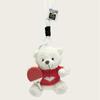 Cute Table Tennis Bear Doll Sweater Bear Keychain Bag Pendant Creative Plush Doll Gift Small Pendant