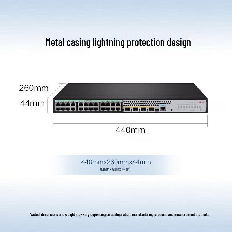 

H3C S5024PV5-EI-HPWR Enterprise Layer 2 Managed PoE Switch