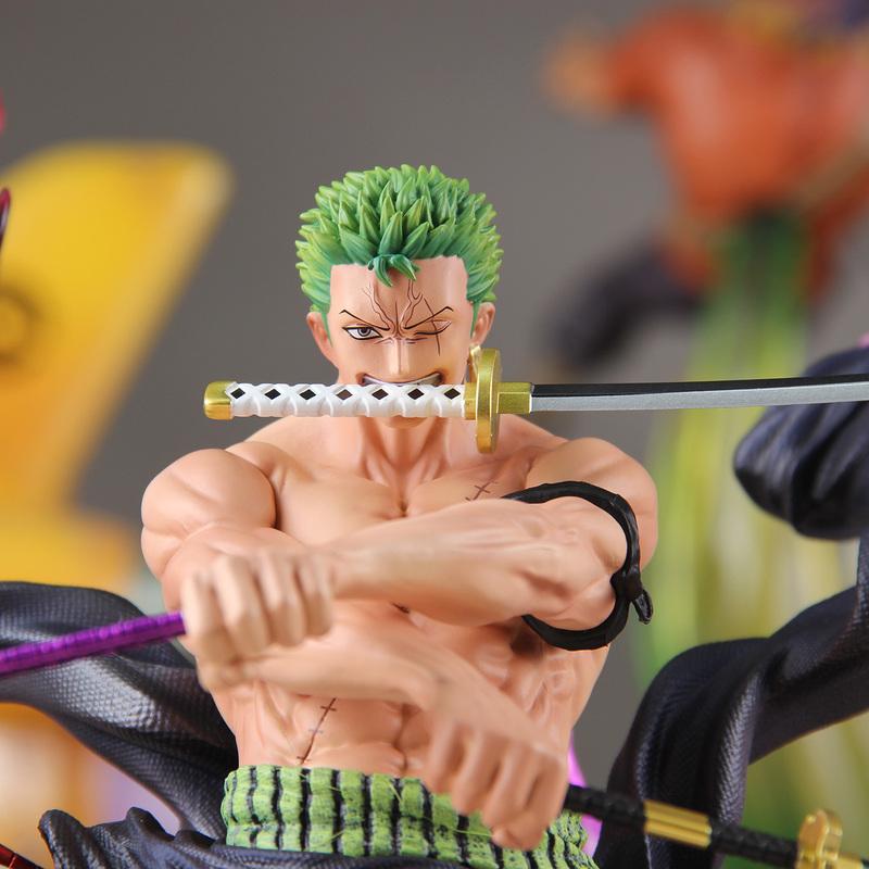 New Hot Sell JT Toys Th Enraged Zoro One Piece Anime Figure Figure Pvc Statue Collection Model Room Decoration Christmas Gifts
