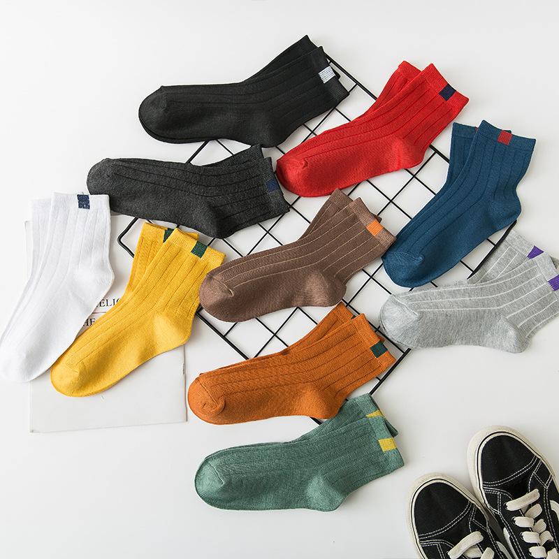 5/10 Paar Socken Damen Winter Warme Socken für Frauen Neujahr Süßes Set Herren Weiß Japanischer Stil Sportmode Kurze Socken Set Weiblich