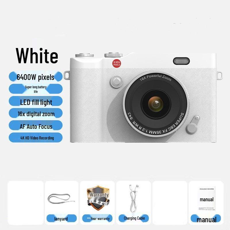 Digitalkamera mit CCD-Sensor und zwei Objektiven - Retro-Klapphandy-Stil, Perfekt für Schüler und Kinder, Verbindung zum Handy.