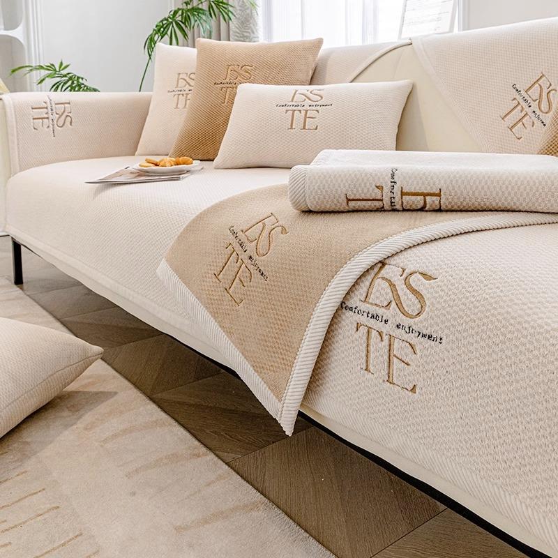 Chenille Sofa Cushion Cushion Four Seasons Universal Non-Slip Sofa Cover Anti-Scratching Sofa Cover Towel