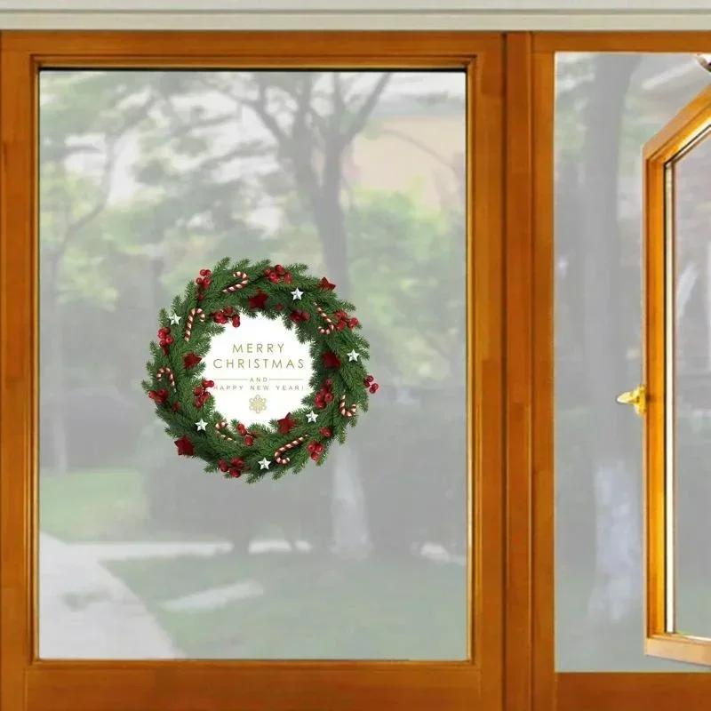 Christmas Window Stickers Christmas Wall Sticker Kids Room Wall Decals Merry Christmas Decorations For Home 2024 New Year