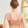 Large Size Lingerie Women's Fixed Cup Front Buckle Gathering Pull Back Lace Vest Style