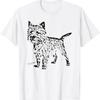 Cairn Terrier Scottish Highland Dog Lover T Shirt Vintage Soft Casual Stylish Unisex Comfortable Fashion Homme Stretched