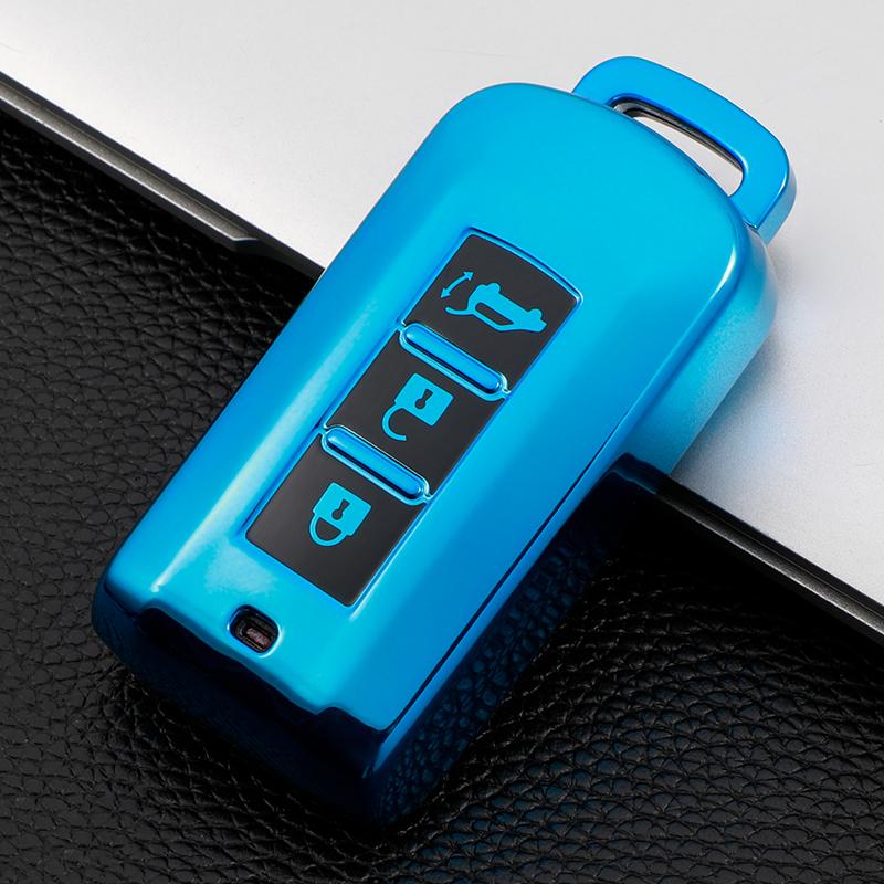 Soft TPU Car Remote Key Case Cover Shell For Mitsubishi Outlander ASX Pajero LANCER Sport Eclipse Cross Protective Fob Accessories