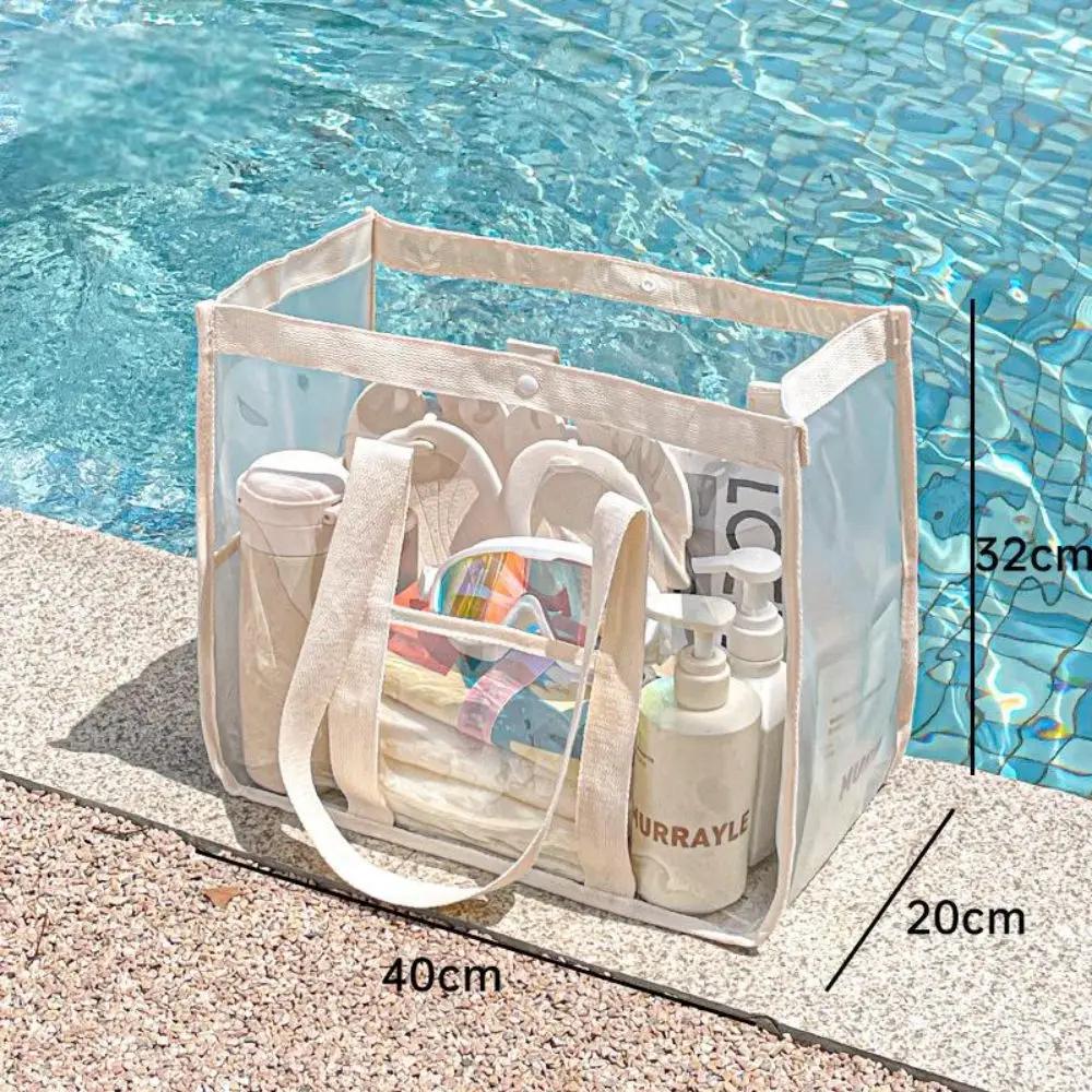 

Makeup Bag Large Capacity Portable Transparent Swimming Waterproof PVC Storage for Clothes Travel Essentials Beach Organizer Bag