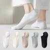 5 Pairs Of Short Socks Women's Summer Solid Color Black And White Simple Casual Low Cut Breathable Socks