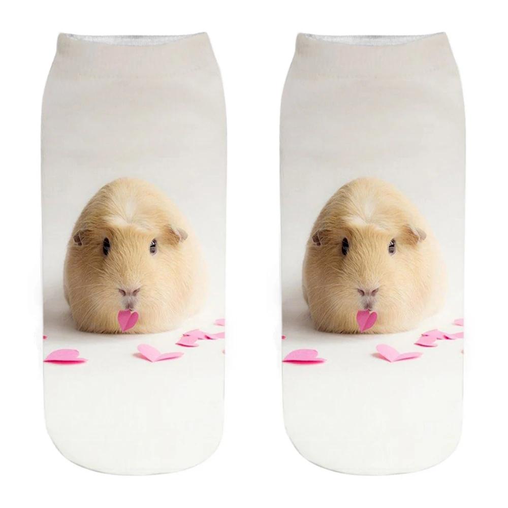 Funny and Cute Animal Fitness Socks, 3D Printed Mouse Totoro for Women