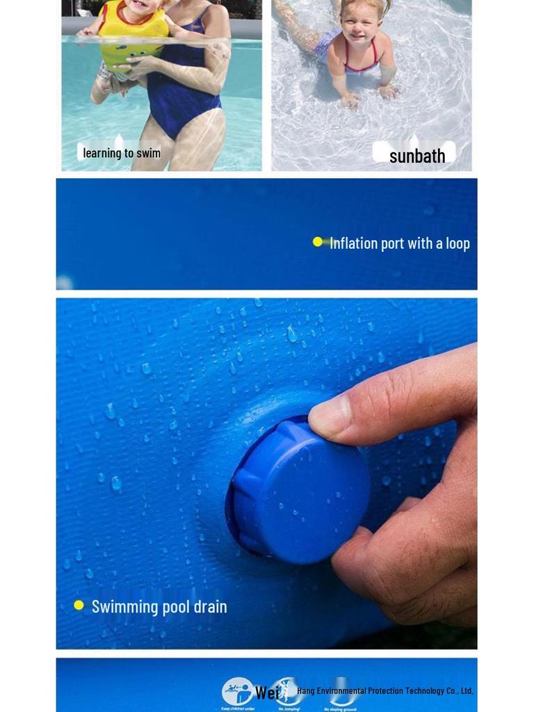 Home Children's Inflatable Water Park: Thickened, Foldable Mat Outdoor Family Swimming Pool