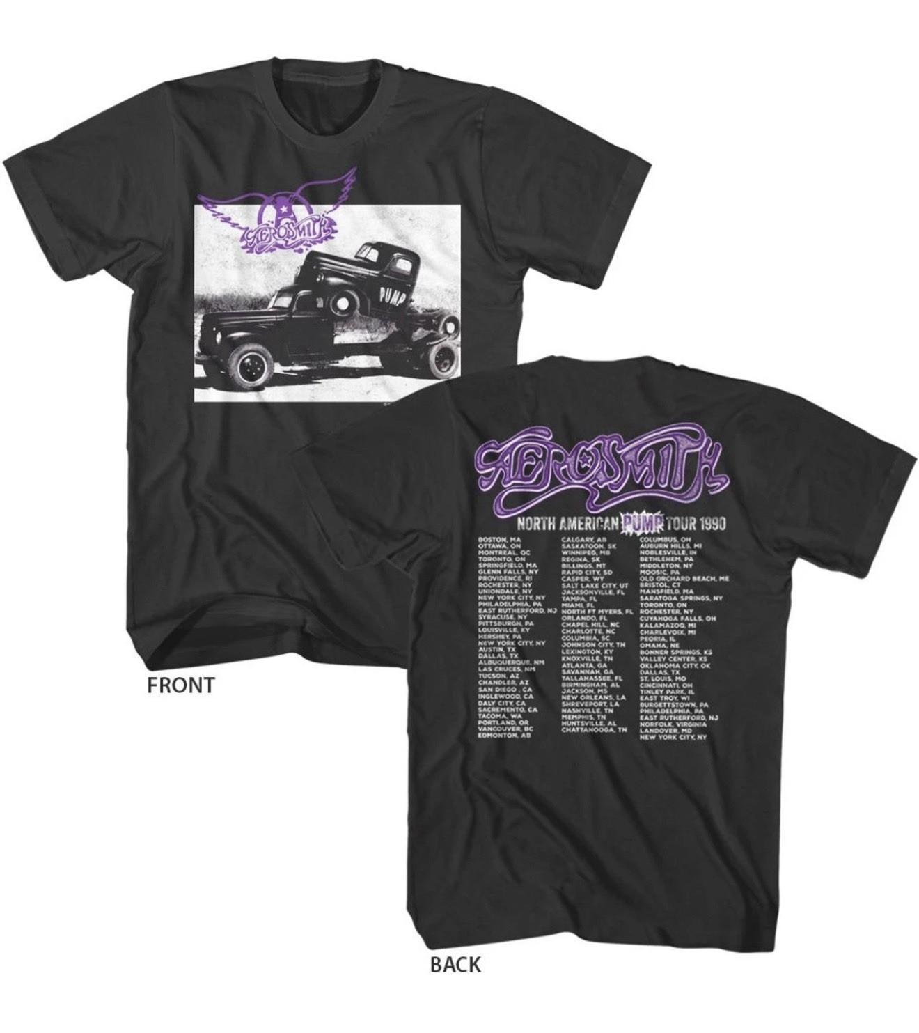 Aerosmith Pump North American Tour 1990 Men s Unisex Vintage Concert T-shirt XXXXL