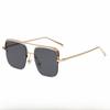 Half Frame Square Ocean Glasses With Pink Lenses For Fashionable Outdoor Wear