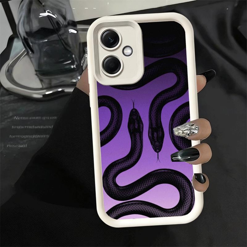 Phone Case for Xiaomi Redmi Note 15 14 13 Pro Plus Black Snake Doodle Shell 12S 11 11S 11T 5G 14S Soft Silicone Funda