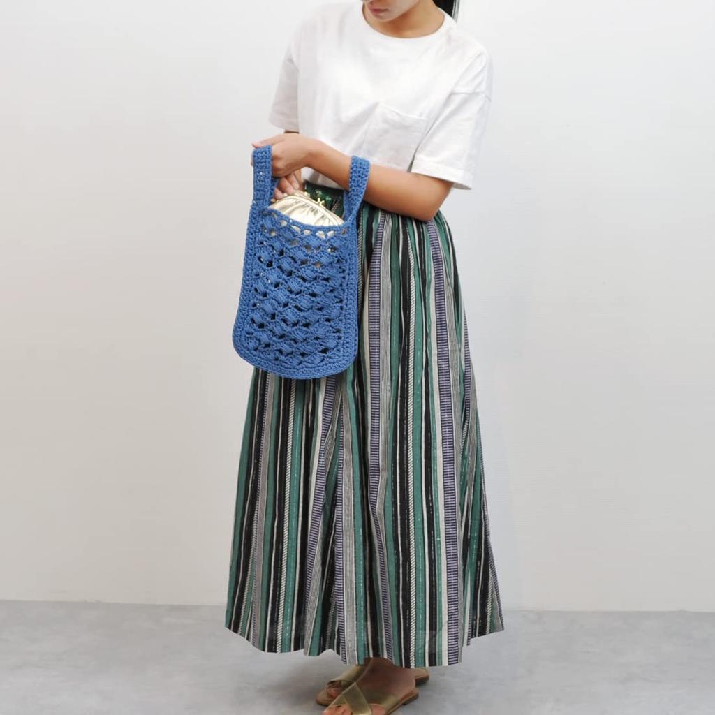 Kashkash Patterned Knit Shopper Mini Tote Bag, 01-00-78060, Women's, Black