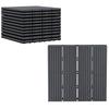 Set 11 Interlocking Non Slip Outdoor Tiles In Recycled Hdpe 30x30x2.2 Cm Gray