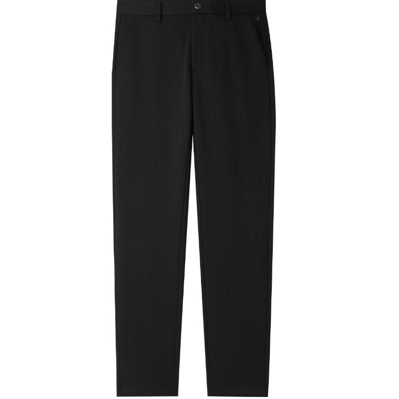 

HLA Men s Fleece-Lined High-Waist Straight-Leg Casual Winter Pants