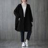 2025 Autumn New Loose Plus Size Hooded Mid-Length Casual Shirt Jacket for Women