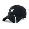 American Retro R Letter Baseball Cap Niche Design Sense Line Cap Face Small Versatile Sunshade Sunscreen Cap