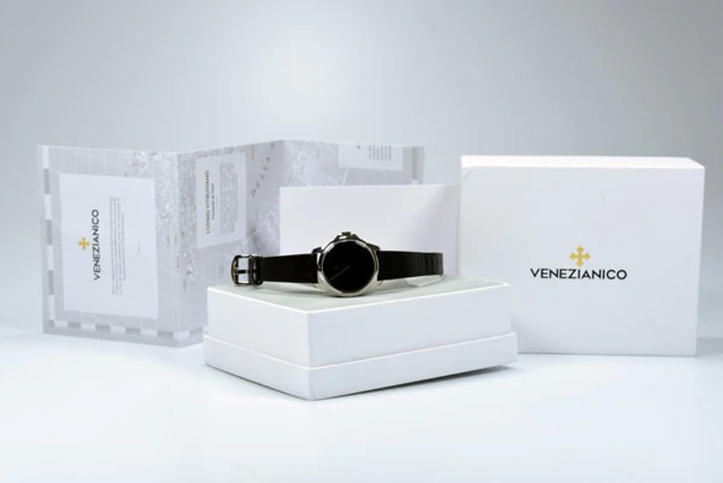 Venezianico REDENTORE ULTRABLACK 40 1221510 Watch Automatic Winding Black Case 40mm Water Resistant To 5 ATM Made In Italy 2 Year Warranty Men's