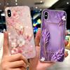 For Apple iPhone X XR XS Max Case Colorful Flowers Butterfly Painted Cover Soft Slim Phone Case For iPhone XS Max iPhoneX Bumper