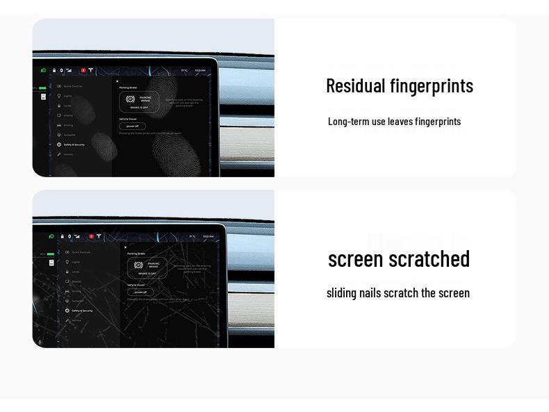 Tesla Model 3/Y Yoke Refresh Screen & Console Protection Kit: Tempered Glass & HD Film