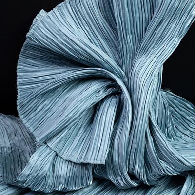 Bright Luster Forged Pleated Fabric Polyter 145cm Width Water-gloss Fabric DIY Fabric Design Small Crinkle Fabric