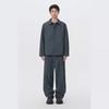 Customellow Grey Loose Fit Tucked Creased Pants Cwpam26431gyx