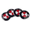 KSMH6 4Pcs Car Styling BMW Emblem Tire Wheel Center Sticker Hub Cap Badge Decals For BMW M Power 1 3 4 5 6 7 M3 M5 M6 E46 E39 E60 E90