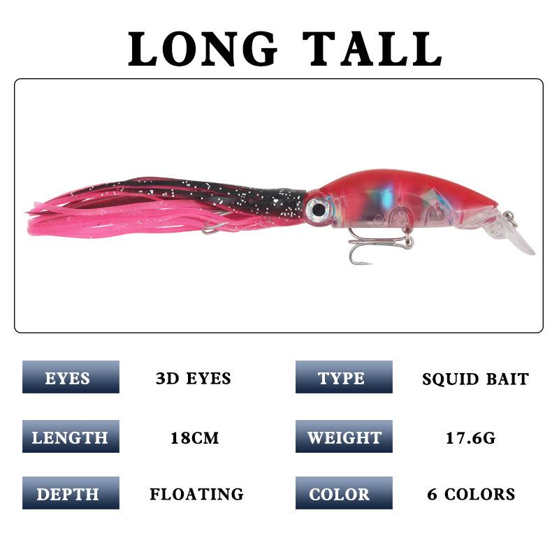 Sea Fishing Large Octopus Lure, Bionic Fake Bait, Fishing Tackle