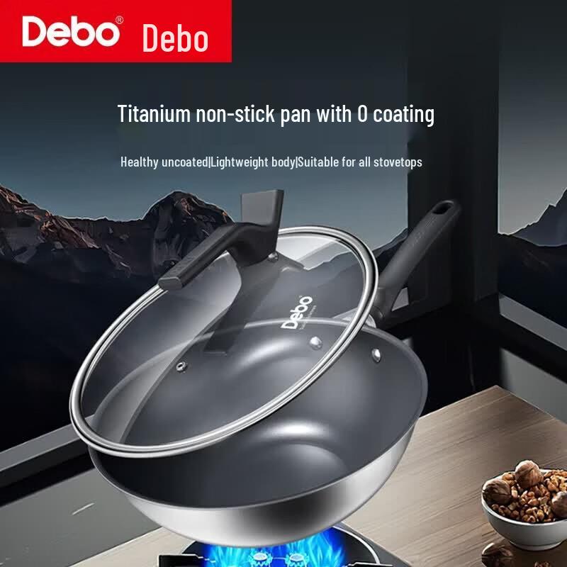 Debo Titanium Watt PFOA-Free Non-Stick Wok, 28cm 28cm