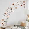 3 Pcs Bohemian Painted Dots Wall Stickers, Artistic Kids Room Decor with Self-Adhesive Removable PVC, Waterproof Peel and Stick Art