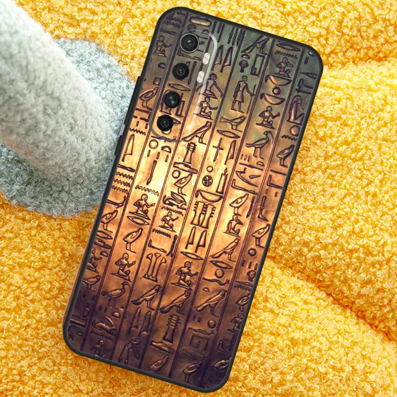 Egyptian Hieroglyphics Symbols Case For Xiaomi 13T 14T 15T 14 15 Ultra 17 Pro Max Cover For POCO F8 F7 X7 Pro F5 F6 X5 X6