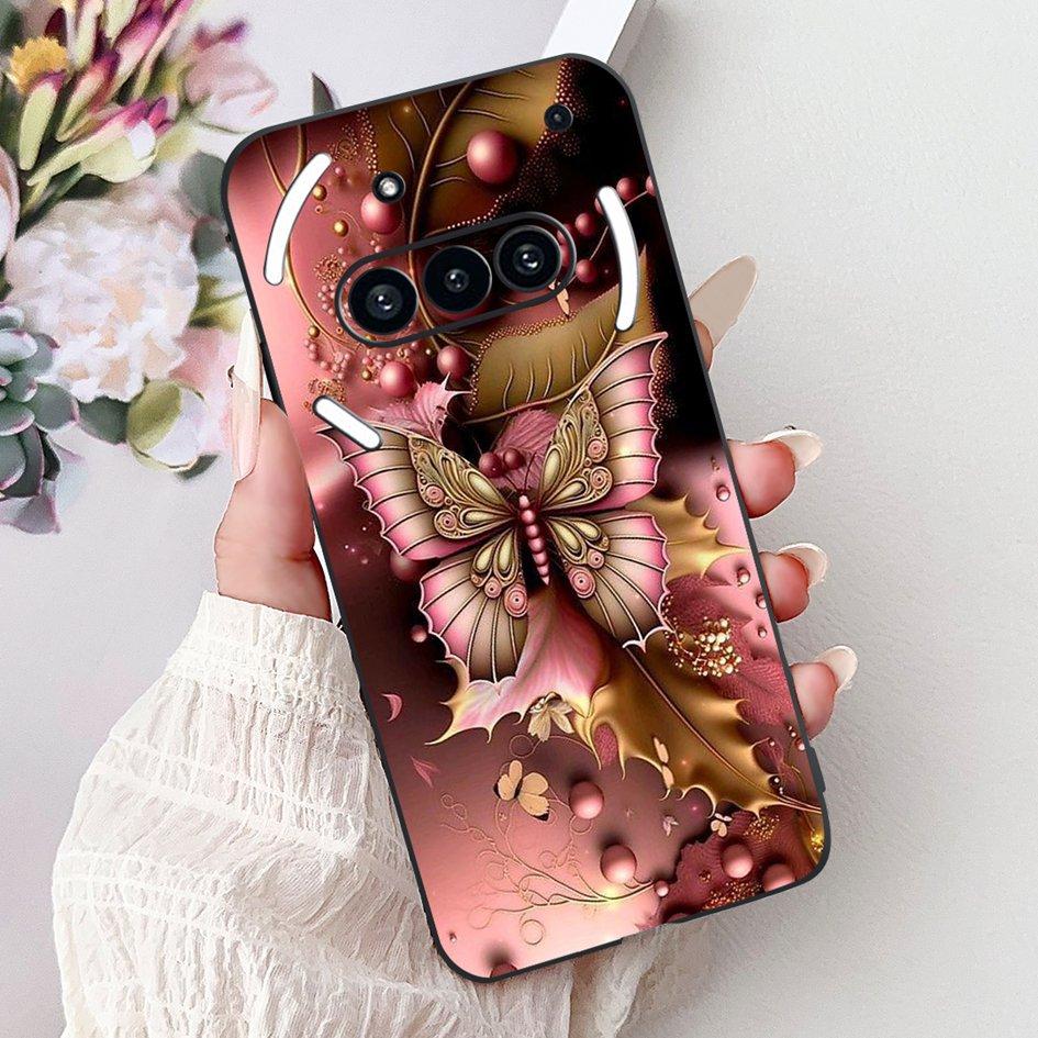 For Nothing Phone 3A 2025 Case A059 Fashion Flower Cats Cartoon Silicone Soft Shockproof Cover For Nothing Phone3A 3A Pro Bumper