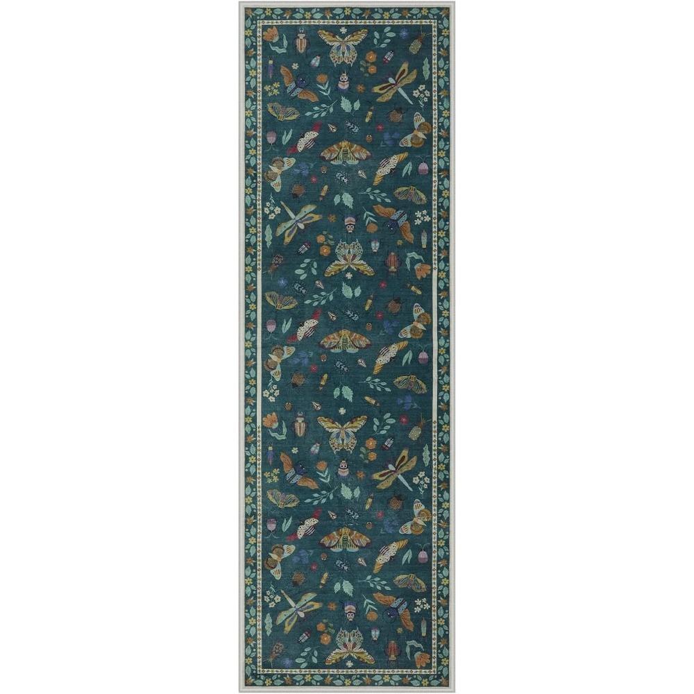 Koberce do chodby Dlouhý běhoun Zelená podložka proti hmyzu Koberce s listy Měkký omyvatelný podlahový koberec Chodba Domácí dekorace Koberce