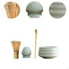 4 Pack Matcha Whisk Set, Complete Bowl Tea Making Tool Ceramic Kits,