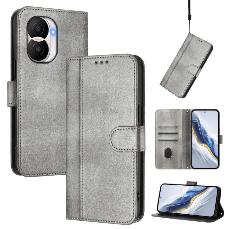 Linien-Spleißschnalle Retro Leder Handyhülle