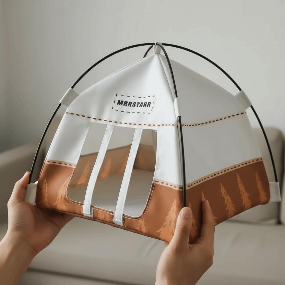 1:12 Scale Simulated Outdoor Tent Decoration Doll Small Tent Camping Tent Model Christmas Gift