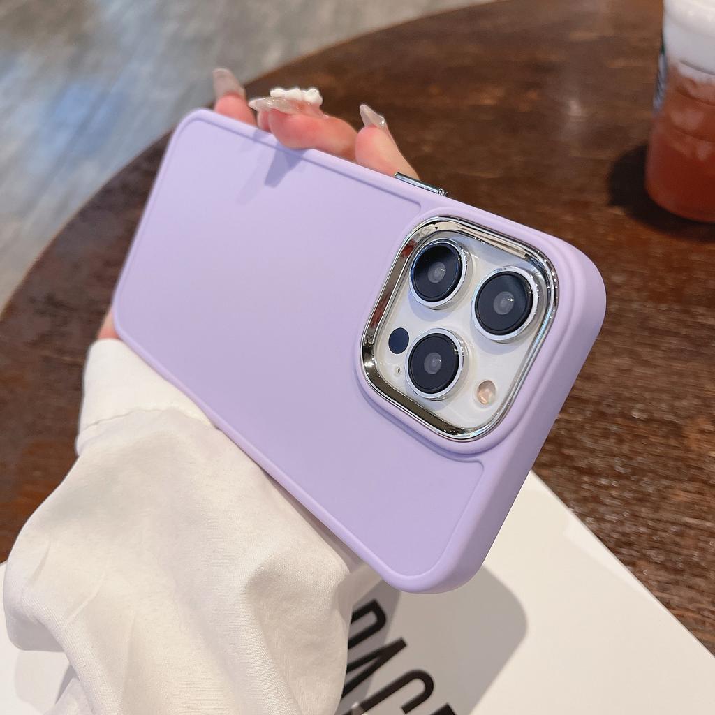 Metal Photo Frame for iPhone17Promax Mobile Phone Case Apple 15P Electroplated Lens Frame Button Case