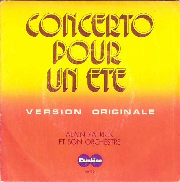 

7inch Record ALAIN PATRICK Concerto Pour Un Et 66146 Carabine 1971 France Pop Used