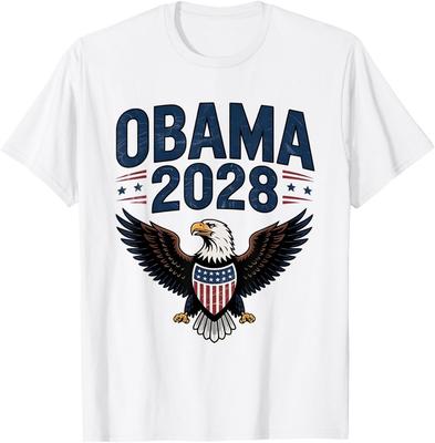Camiseta Obama 2028 Vota por Obama para Presidente 2028 Camiseta Unisex